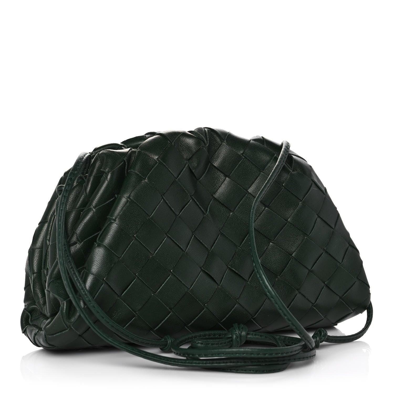 Bottega Veneta Nappa Intrecciato The Mini Pouch Bottle Green 3 of 10