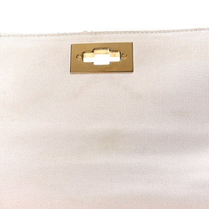 Valentino Garavani Knit Large Roman Stud Shoulder Bag Ecru 10 of 12