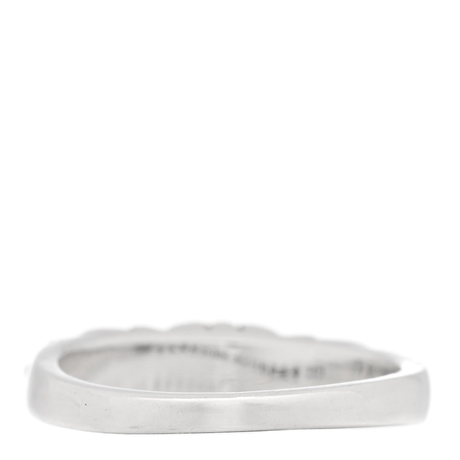 Chrome Hearts Sterling Silver Narrow Floral Cross Band Ring 60 9