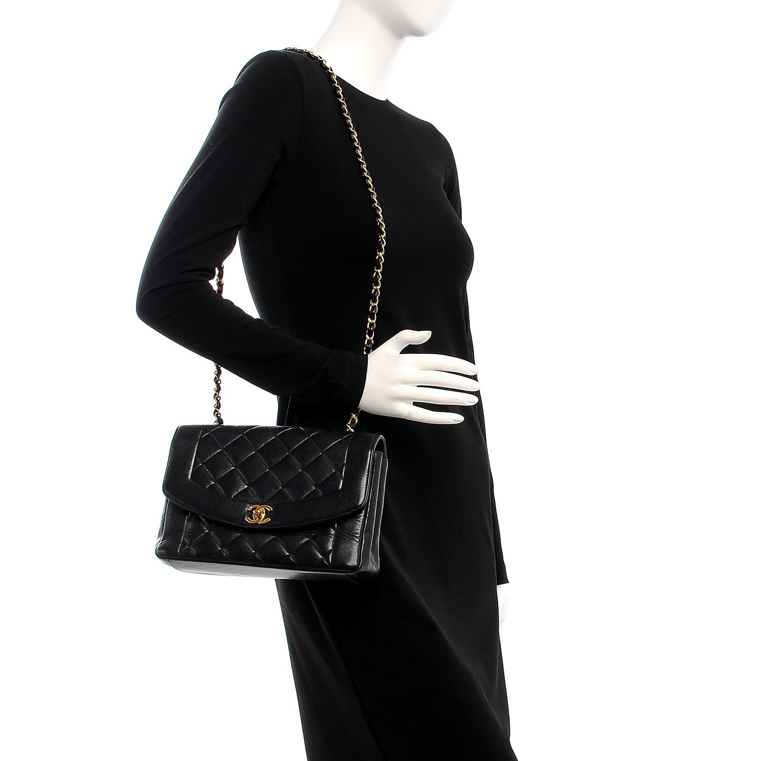 Chanel Lambskin Medium Single Flap Black 2 of 8