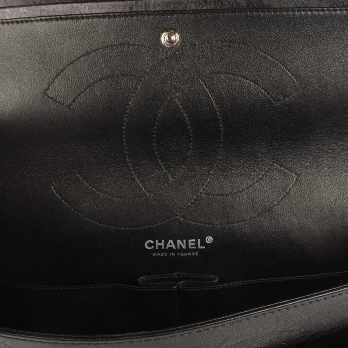 Metallic Calfskin 2.55 Reissue 227 Flap Black