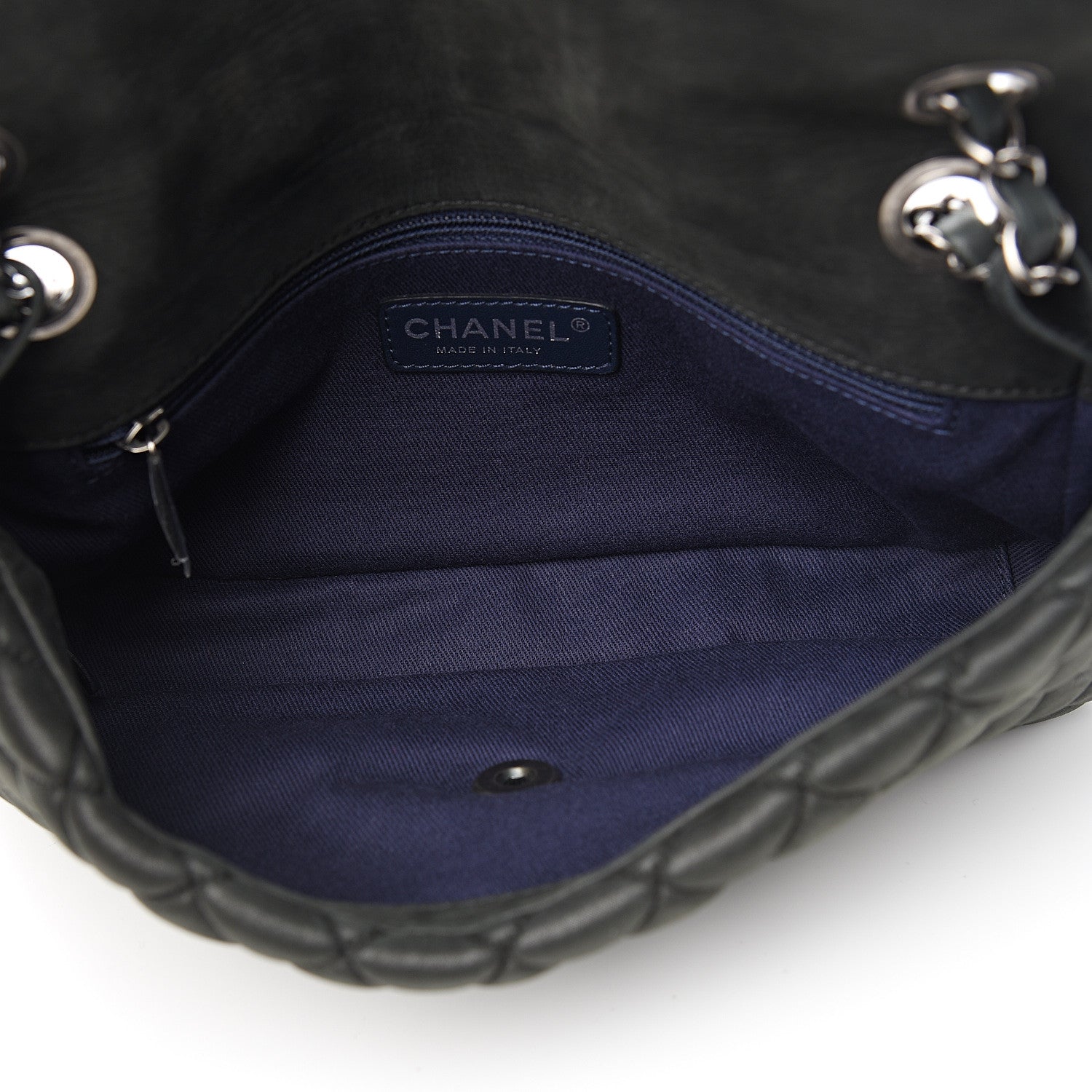 Chanel Iridescent Calfskin Small New Bubble Quilt Flap Black 4 of 10