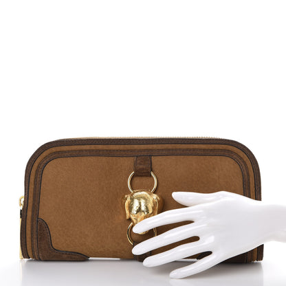 Burberry Prorsum Grainy Nubuck Alma Dog Clutch Brown 2 of 13