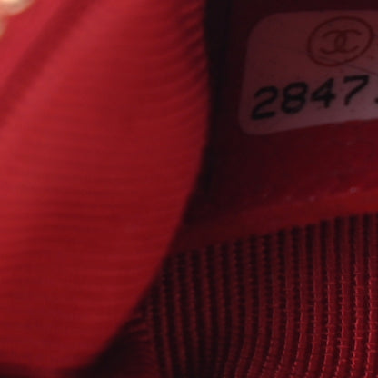 Chanel Caviar Quilted Small Cosmetic Case Red 6 of 8