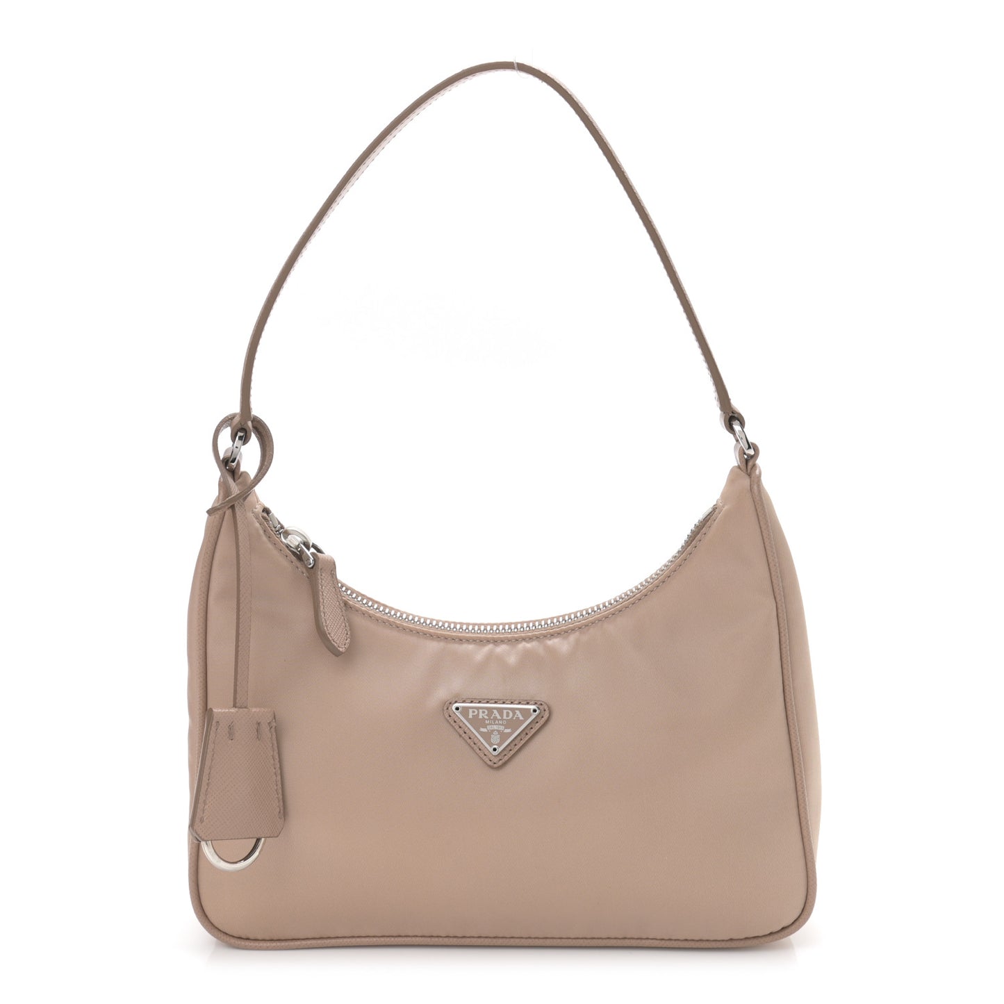 Re-Nylon Saffiano Mini Re-Edition 2005 Bag Cammeo
