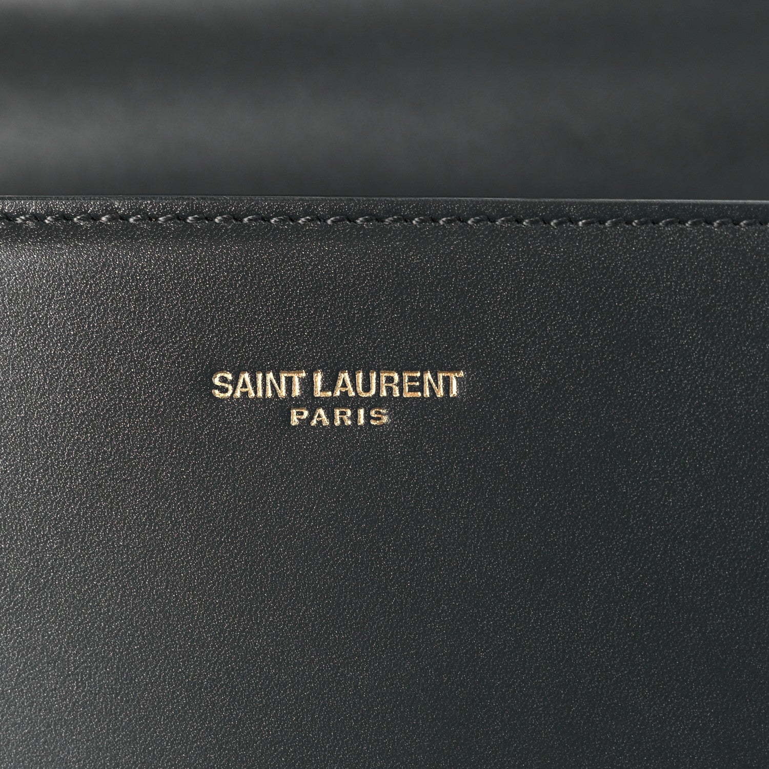 Saint Laurent Smooth Calfskin Medium Classic Monogram Cassandra Top Handle Dark Smog 8 of 11