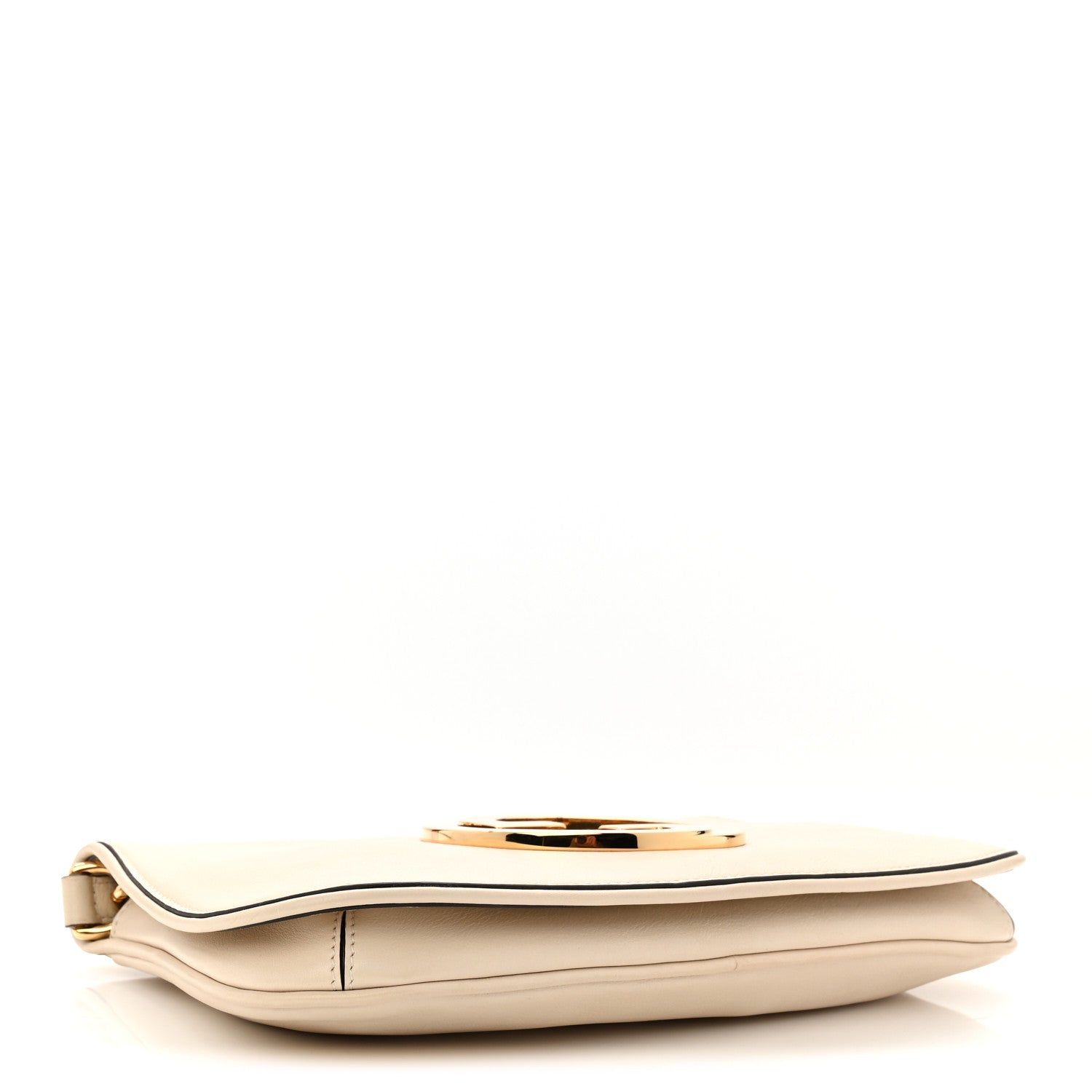 Gucci Roxy Calfskin Blondie Chain Shoulder Flap Bag Mystic White 4 of 10