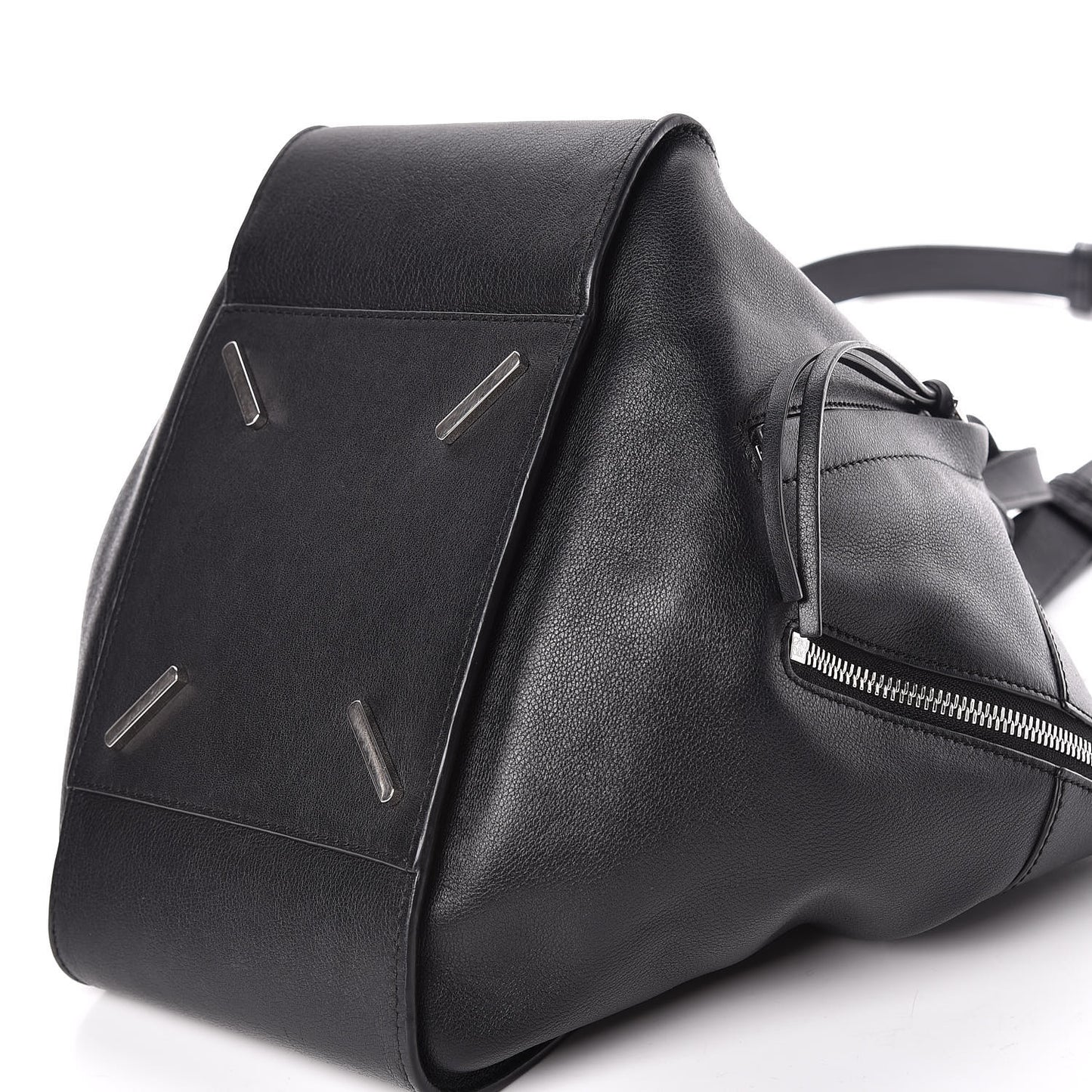 Calfskin Small Hammock Shoulder Bag Black