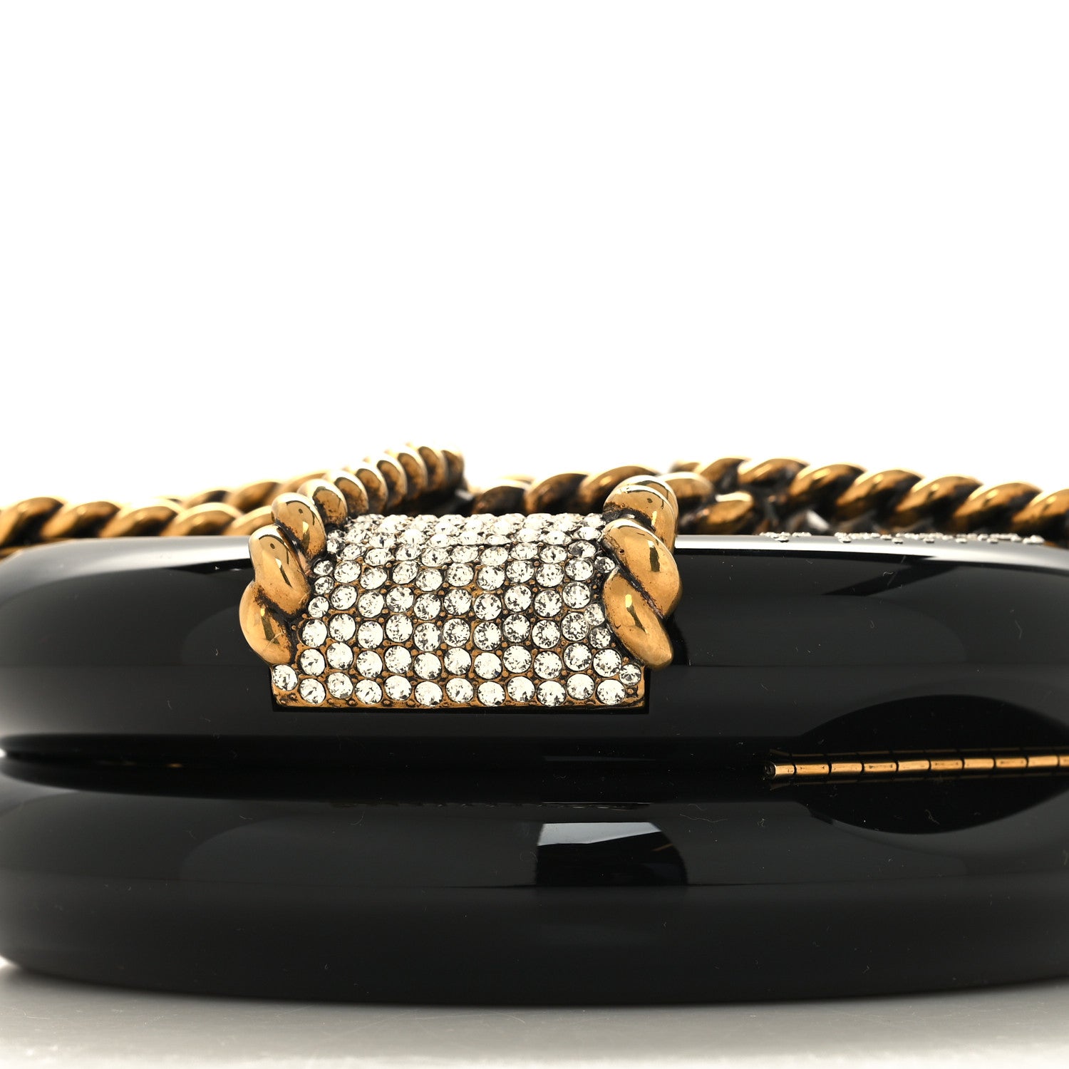 Chanel Resin Crystal Rescue Wheel Minaudière Black 9 of 10