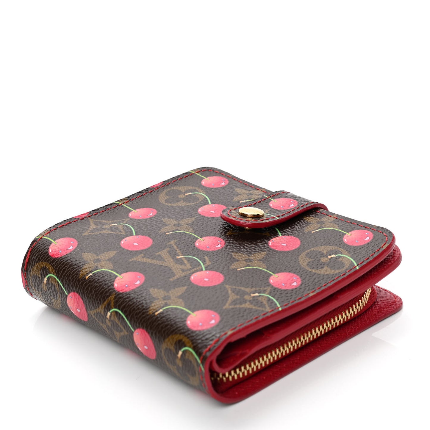 Monogram Cerises Compact Zippe Wallet