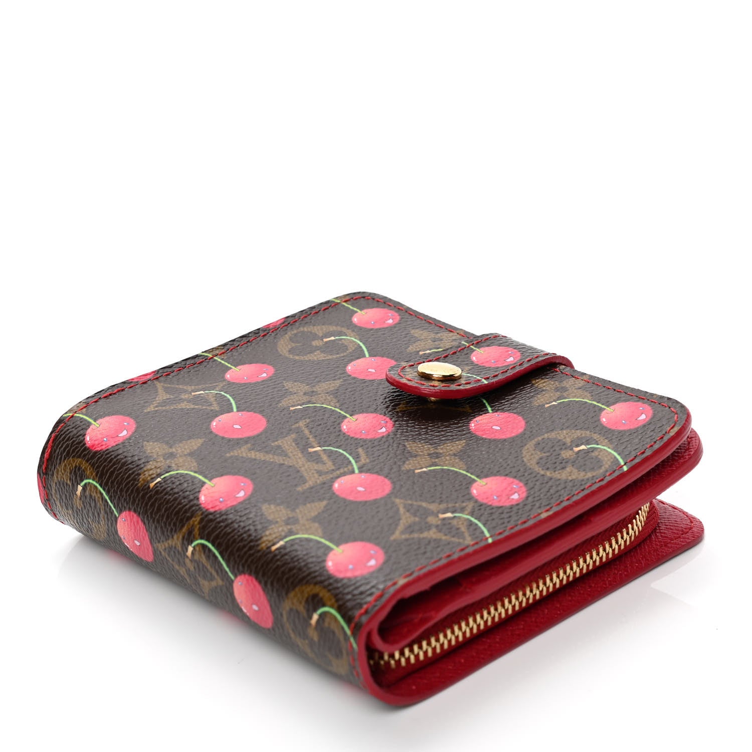 Louis Vuitton Monogram Cerises Compact Zippe Wallet 3 of 4