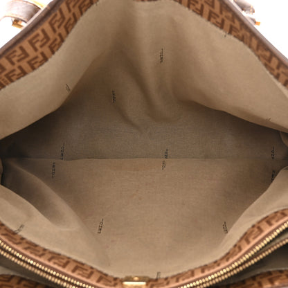Fendi Zucchino Spalmati Vitello Tote Nocciola Castagna 6 of 13