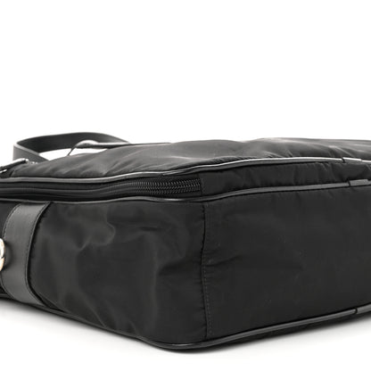 Prada Tessuto Nylon Saffiano Briefcase Black 10 of 15