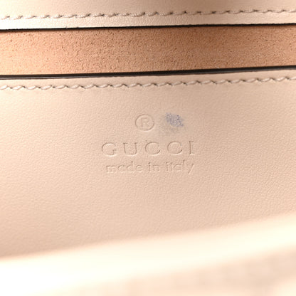 Gucci Calfskin Matelasse Aria Mini GG Marmont Shoulder Bag Mystic White 5 of 9