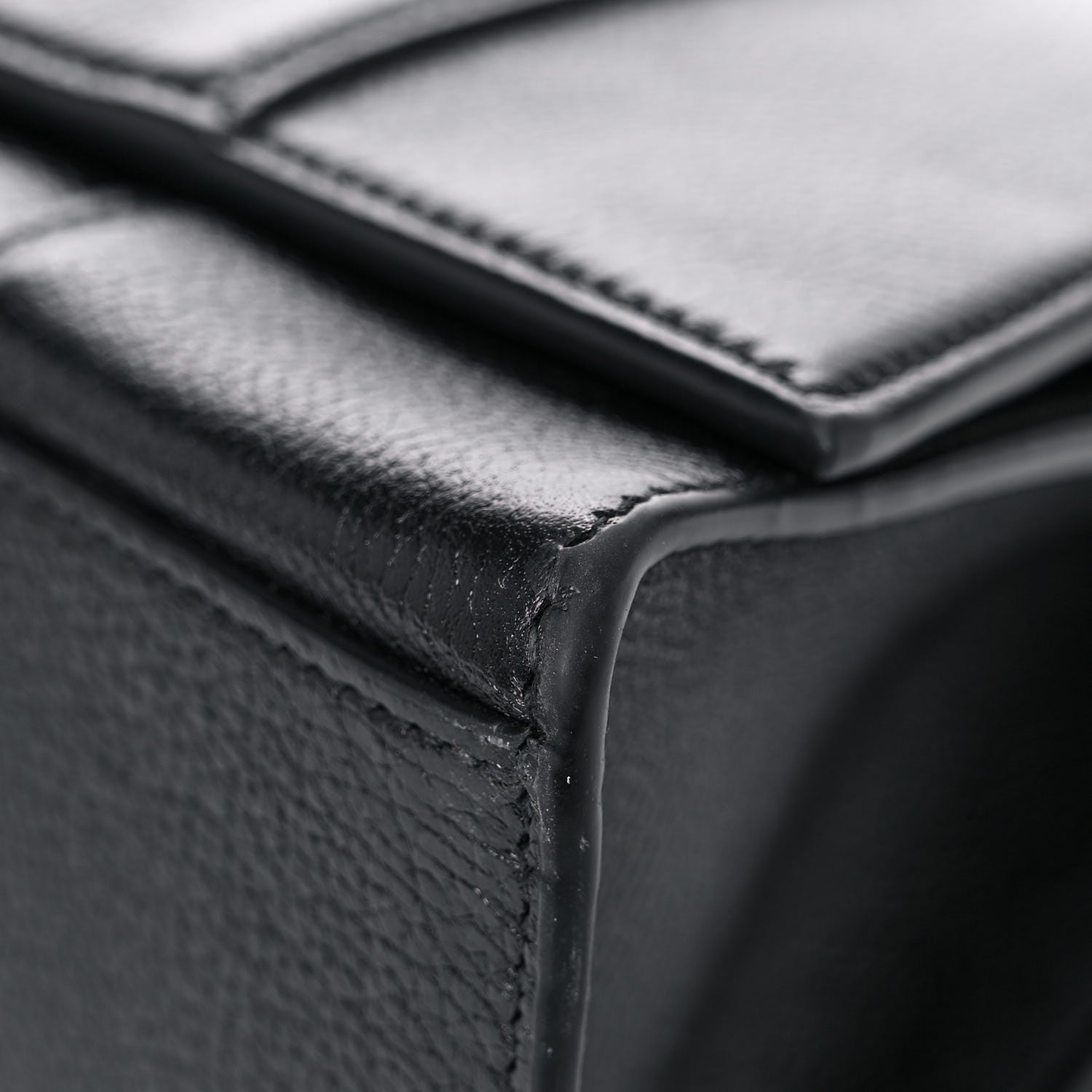 Balenciaga Grained Calfskin Medium Hourglass Top Handle Bag Black 9 of 17