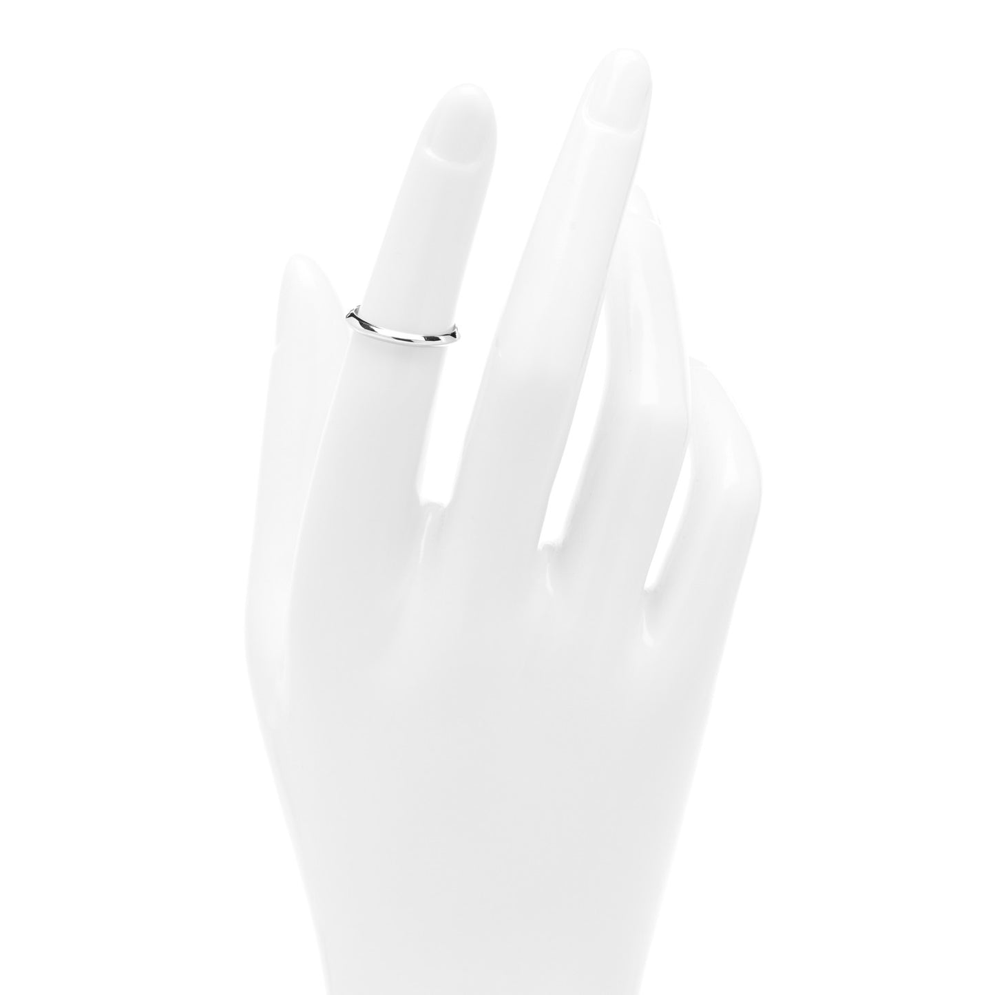 Platinum 2mm Knife Edge Wedding Band Ring 47 4