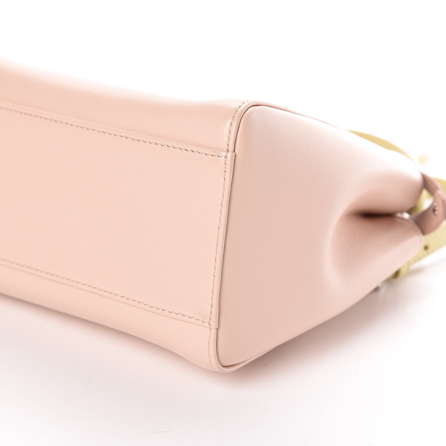 Fendi Nappa Colorblock Mini Peekaboo Iconic Satchel Plaster Banana Grigio Polvere 6 of 9