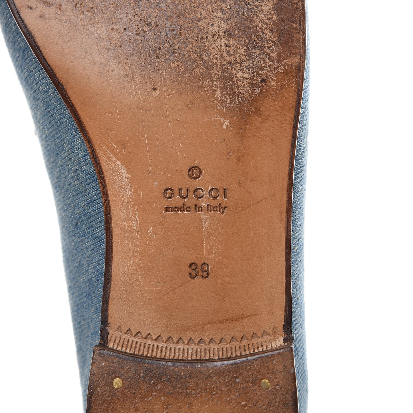 Denim Womens 1953 Horsebit Loafers 39 Brown Blue