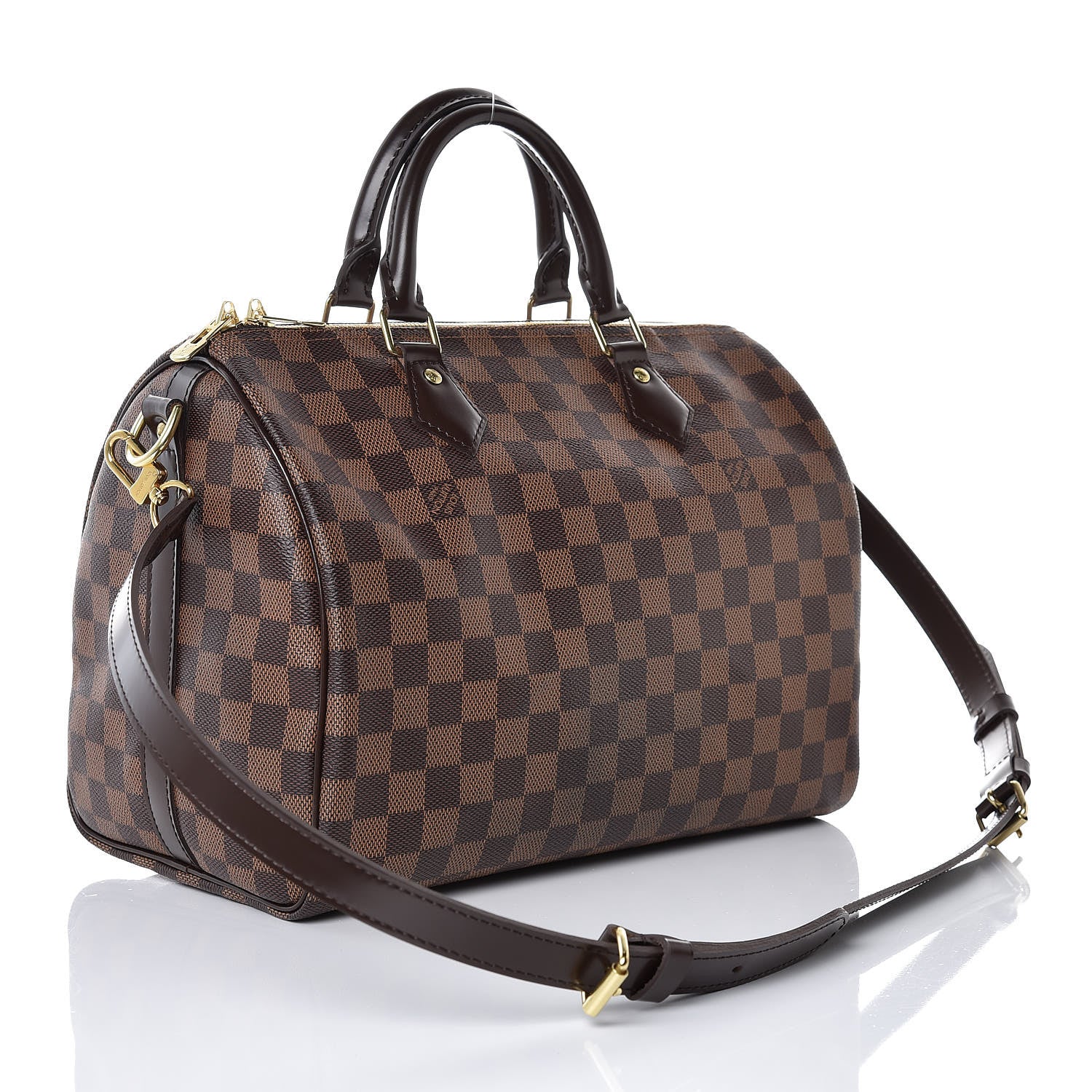 Louis Vuitton Damier Ebene Speedy Bandouliere 30 3 of 8