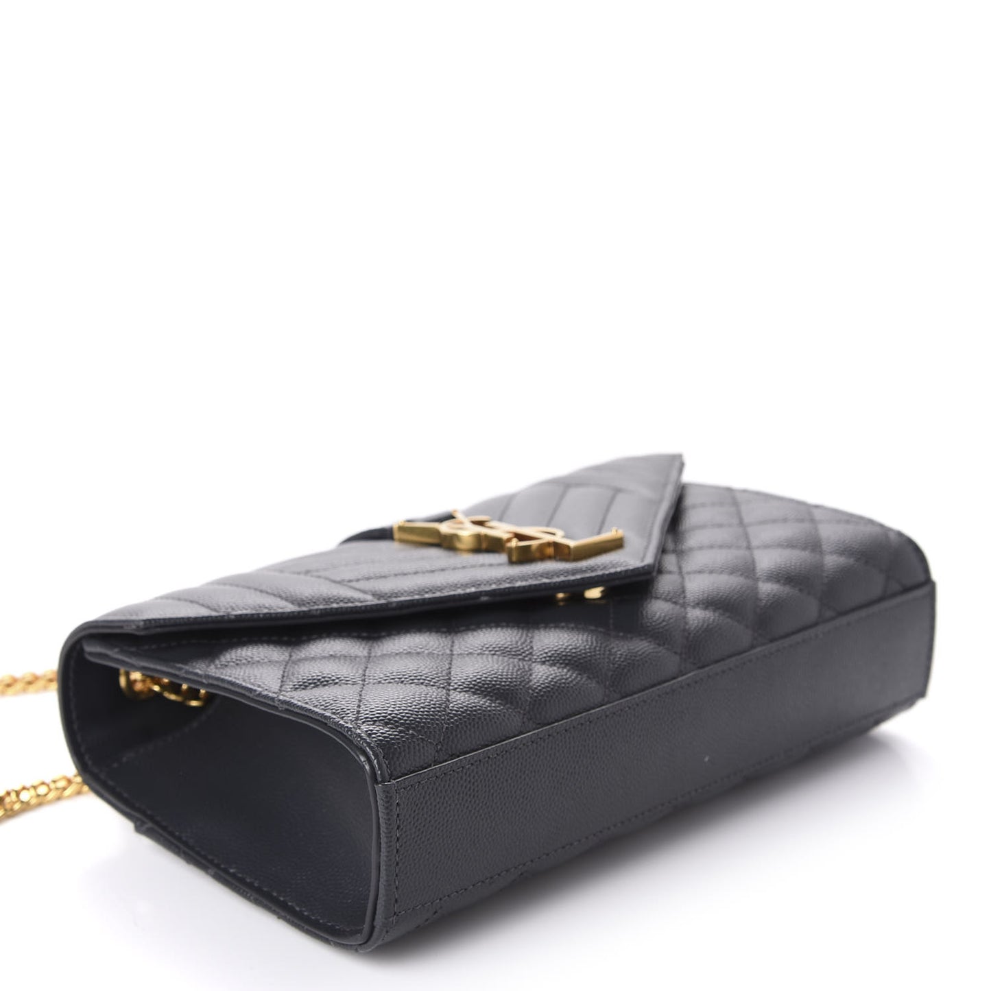 Grain De Poudre Textured Mixed Matelasse Triquilt Small Monogram Satchel Dark Smoke