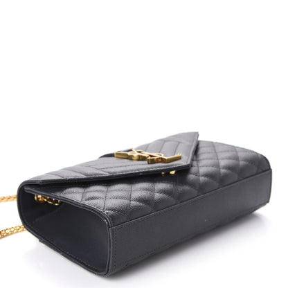 Saint Laurent Grain De Poudre Textured Mixed Matelasse Triquilt Small Monogram Satchel Dark Smoke 4 of 10