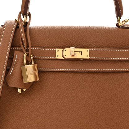 Hermes Togo Kelly Retourne 25 Gold 8 of 11