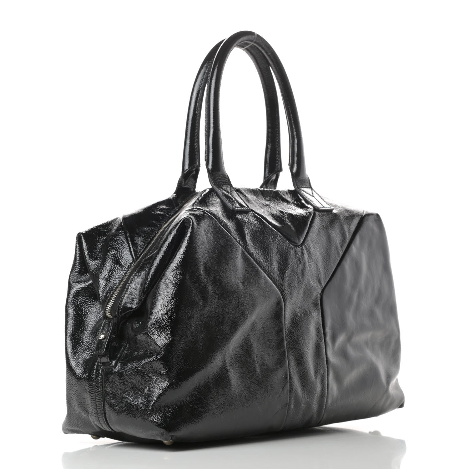 Saint Laurent Textured Patent Medium Easy Y Bag Black 3 of 13