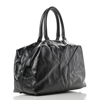 Saint Laurent Textured Patent Medium Easy Y Bag Black 3 of 13