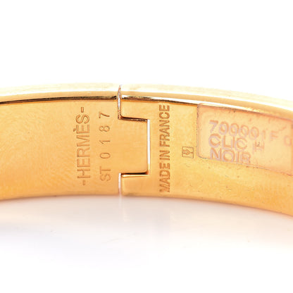 Hermes Enamel Narrow Clic Clac H Bracelet PM Black 4 of 4