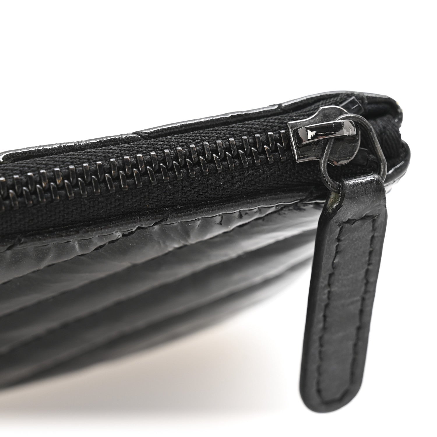 Chanel Patent Chevron Quilted Small Reissue Cosmetic Case So Black 7 of 8