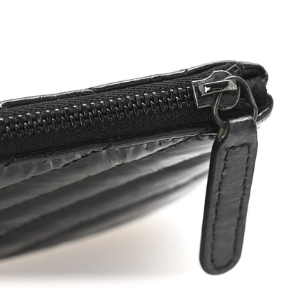 Chanel Patent Chevron Quilted Small Reissue Cosmetic Case So Black 7 of 8