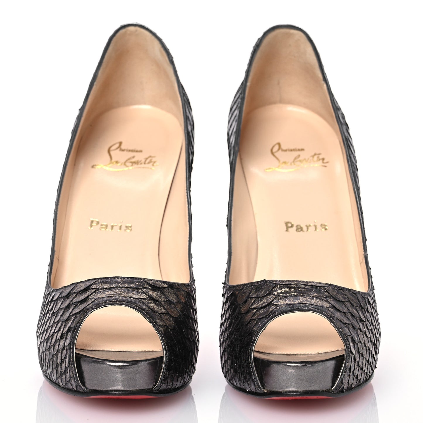 Snakeskin Very Prive 120 Pumps 38.5 Anthracite