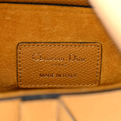 Christian Dior Grained Calfskin Mini Saddle Bag Dark Yellow 6 of 10