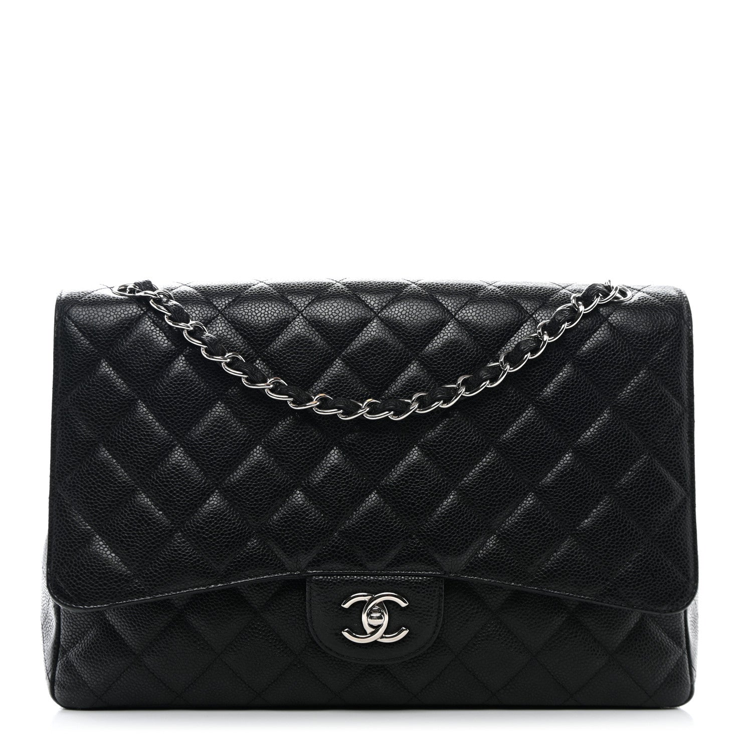 Chanel Caviar Quilted Maxi Single Flap Black 1 of 11