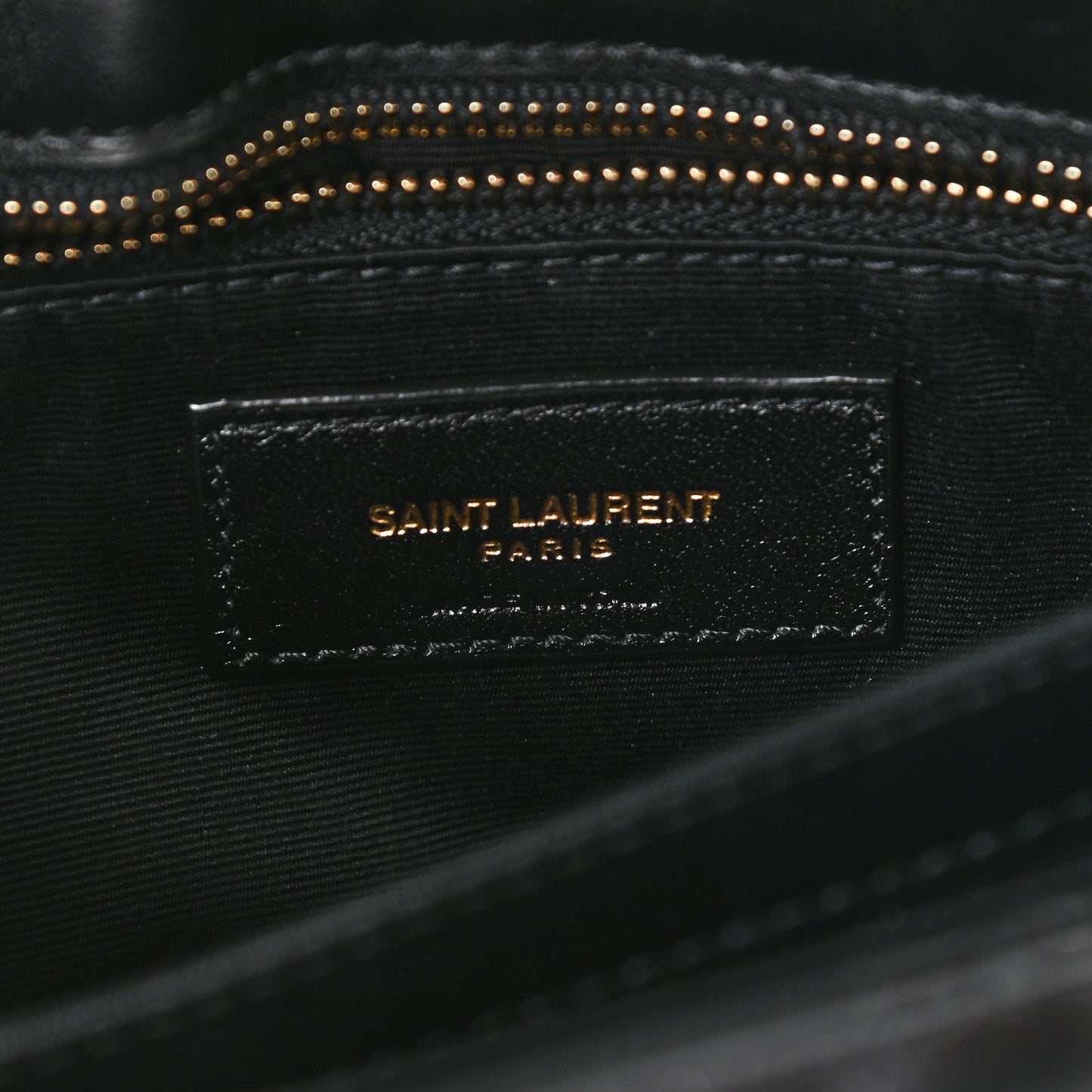 Calfskin Y Quilted Monogram Toy Loulou Crossbody Bag Black