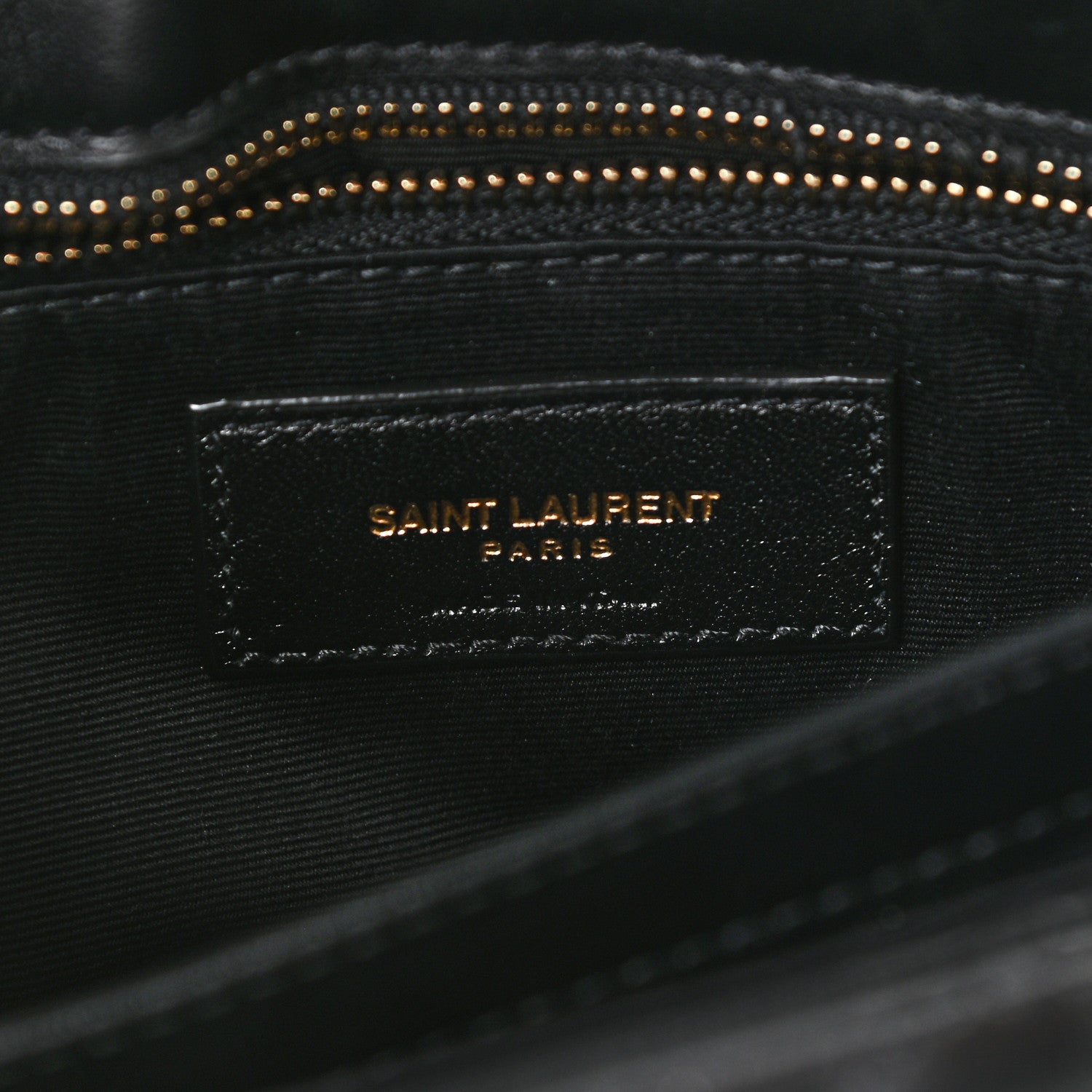 Saint Laurent Calfskin Y Quilted Monogram Toy Loulou Crossbody Bag Black 6 of 9