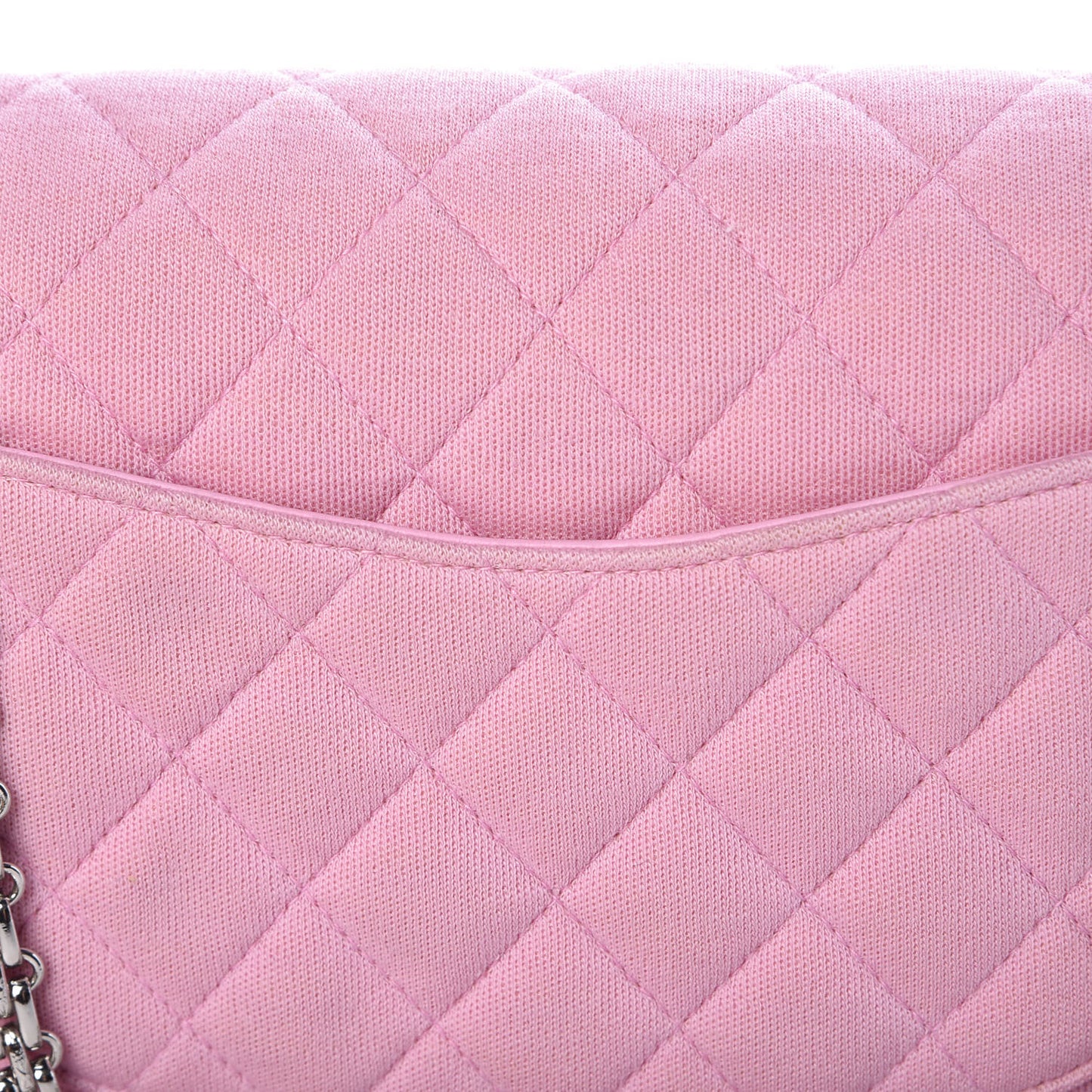 Jersey Quilted Medium Double Flap Pink