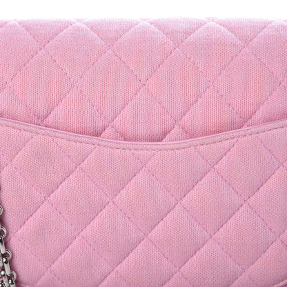 Chanel Jersey Quilted Medium Double Flap Pink 10 of 12