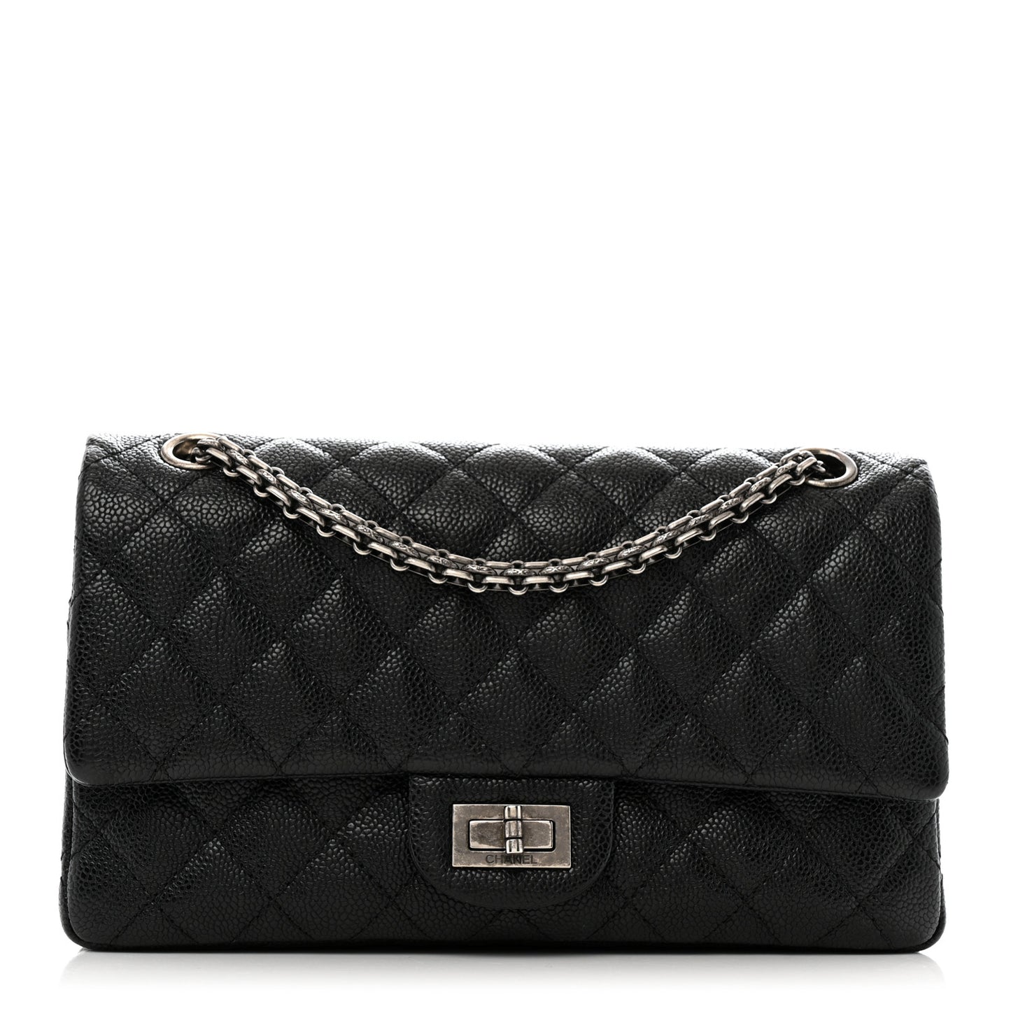 Caviar Quilted 2.55 Reissue 225 Flap Black