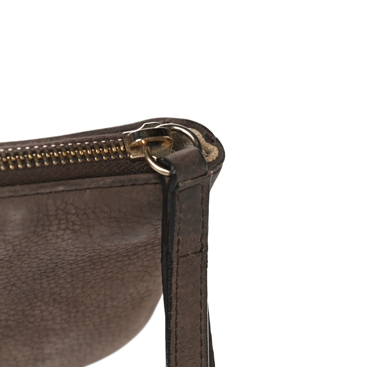 Gucci Pebbled Calfskin Soho Wristlet Brown 18 of 19