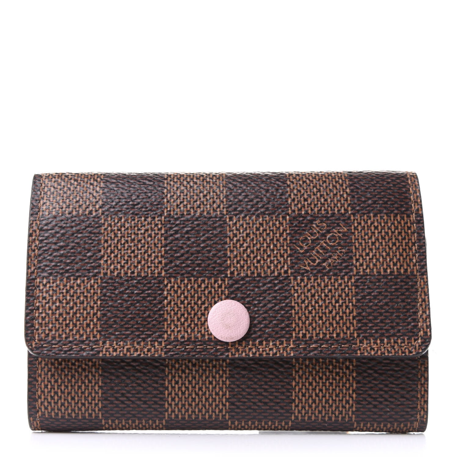 Louis Vuitton Damier Ebene Multicles 6 Key Holder Rose Ballerine 1 of 7