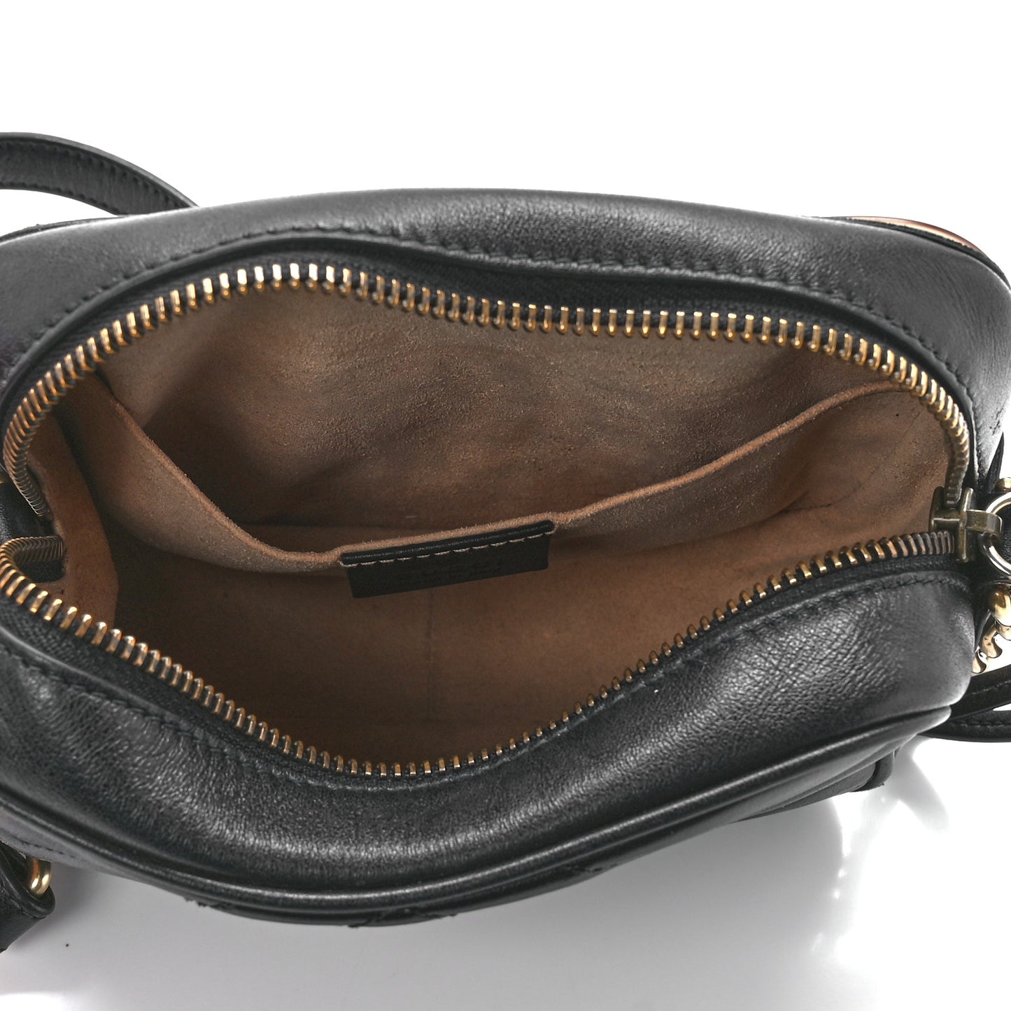 Calfskin Matelasse Mini GG Marmont Chain Shoulder Bag Black