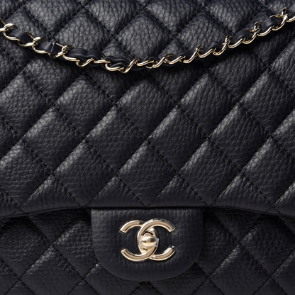 Chanel Calfskin Quilted Small XXL Travel Flap Bag Navy 10 of 11