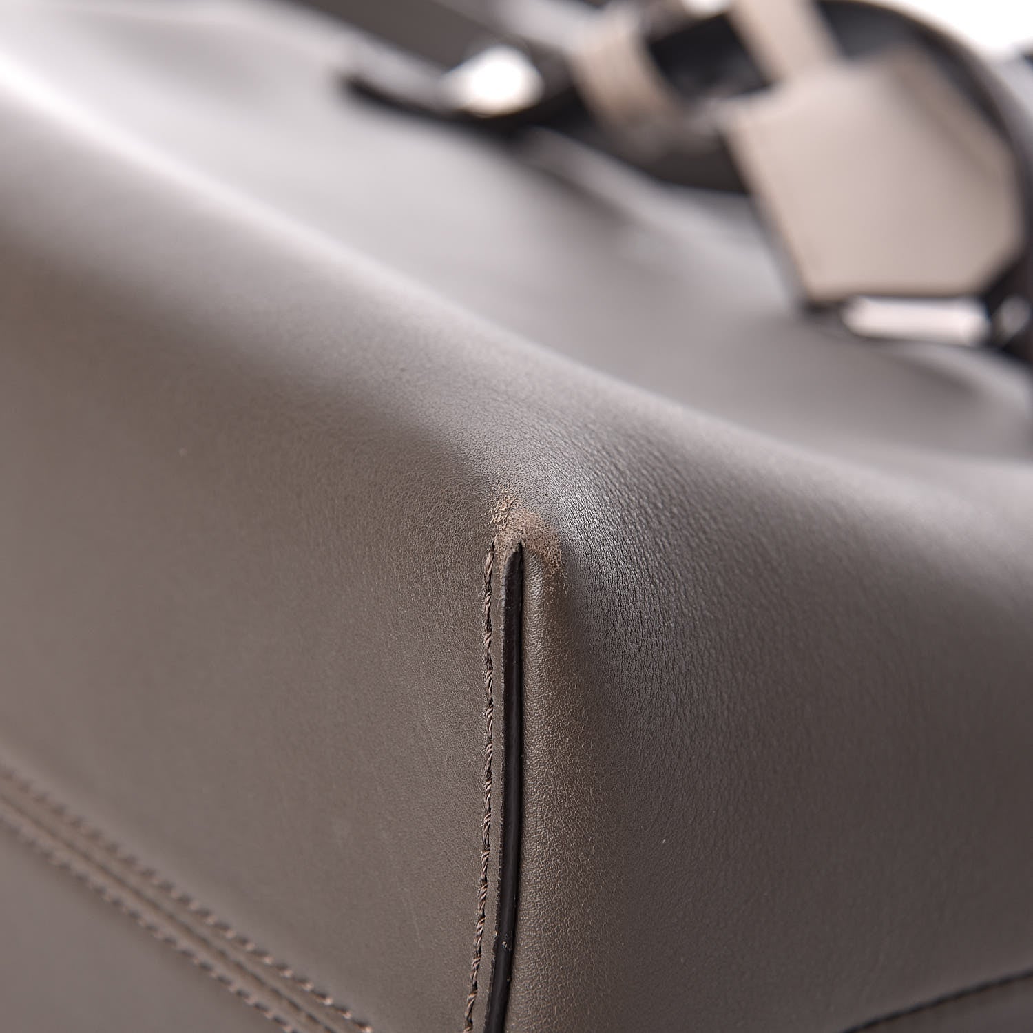 Fendi Vitello Dolce 4 Color Medium By The Way Boston Bag Carbone Grigio Polvere Multicolor 10 of 15