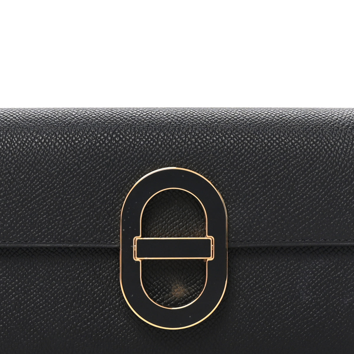 Epsom Enamel Maillon Wallet To Go Black