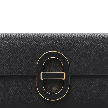 Hermes Epsom Enamel Maillon Wallet To Go Black 7 of 10