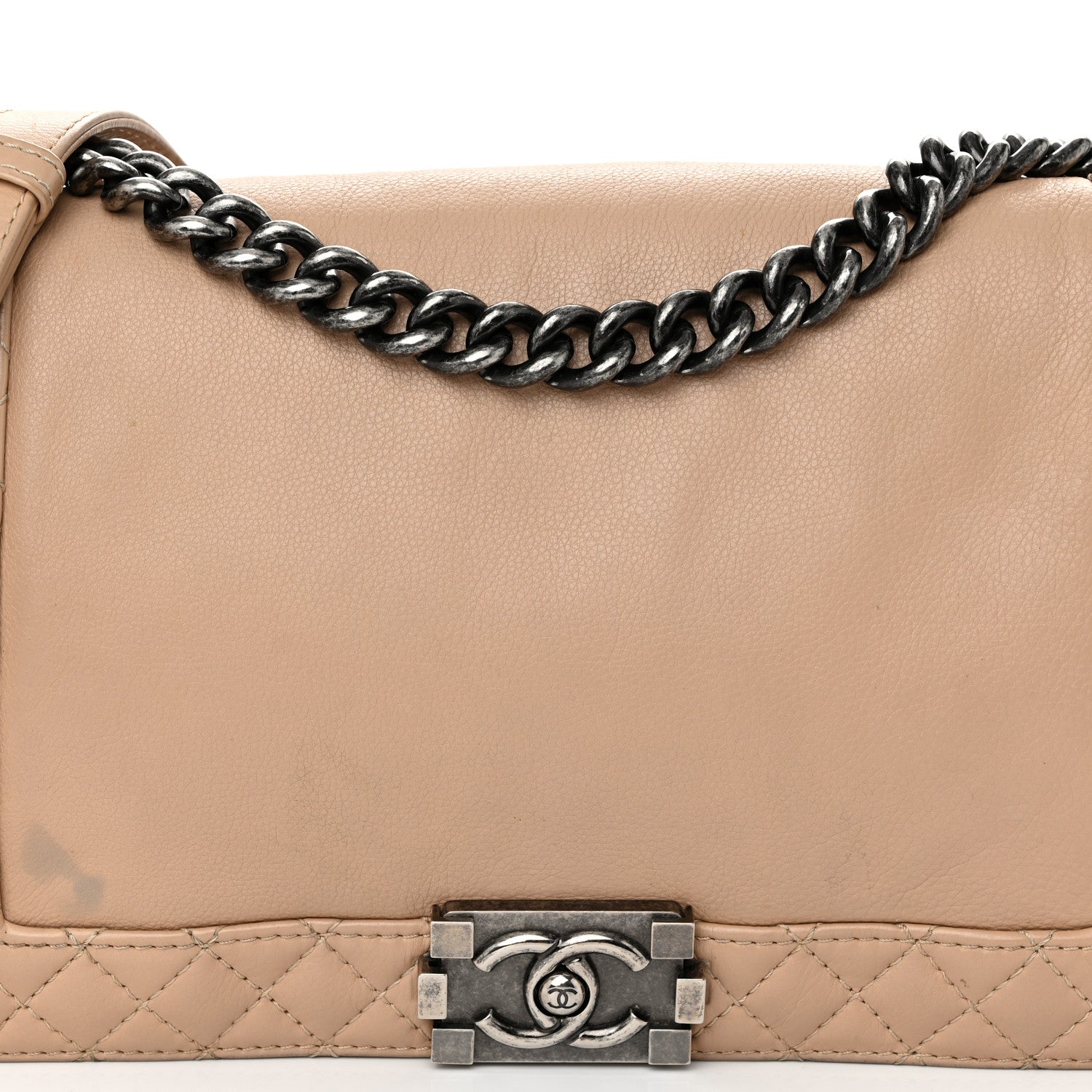 Chanel Calfskin Medium Boy Reverso Flap Beige 8 of 11