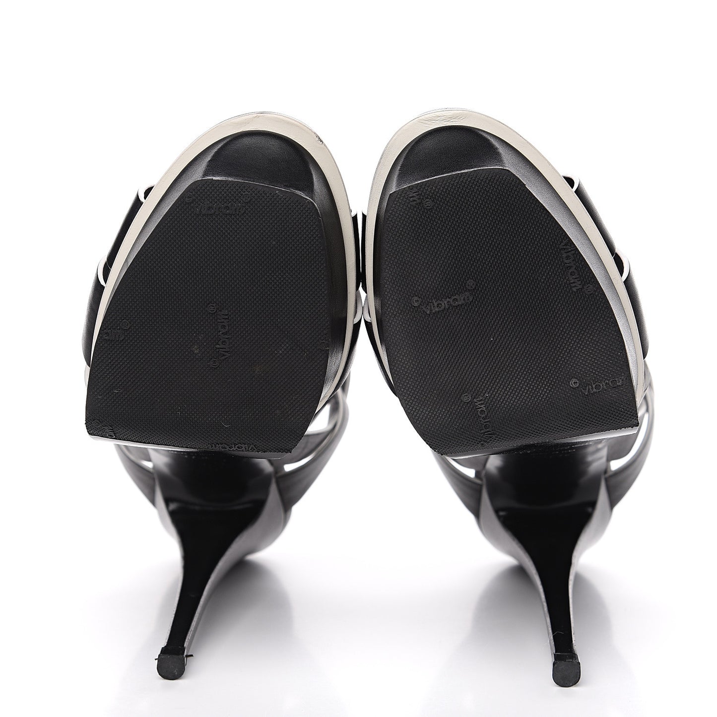 Calfskin Tribute 105 Platform Sandals 37.5 Black