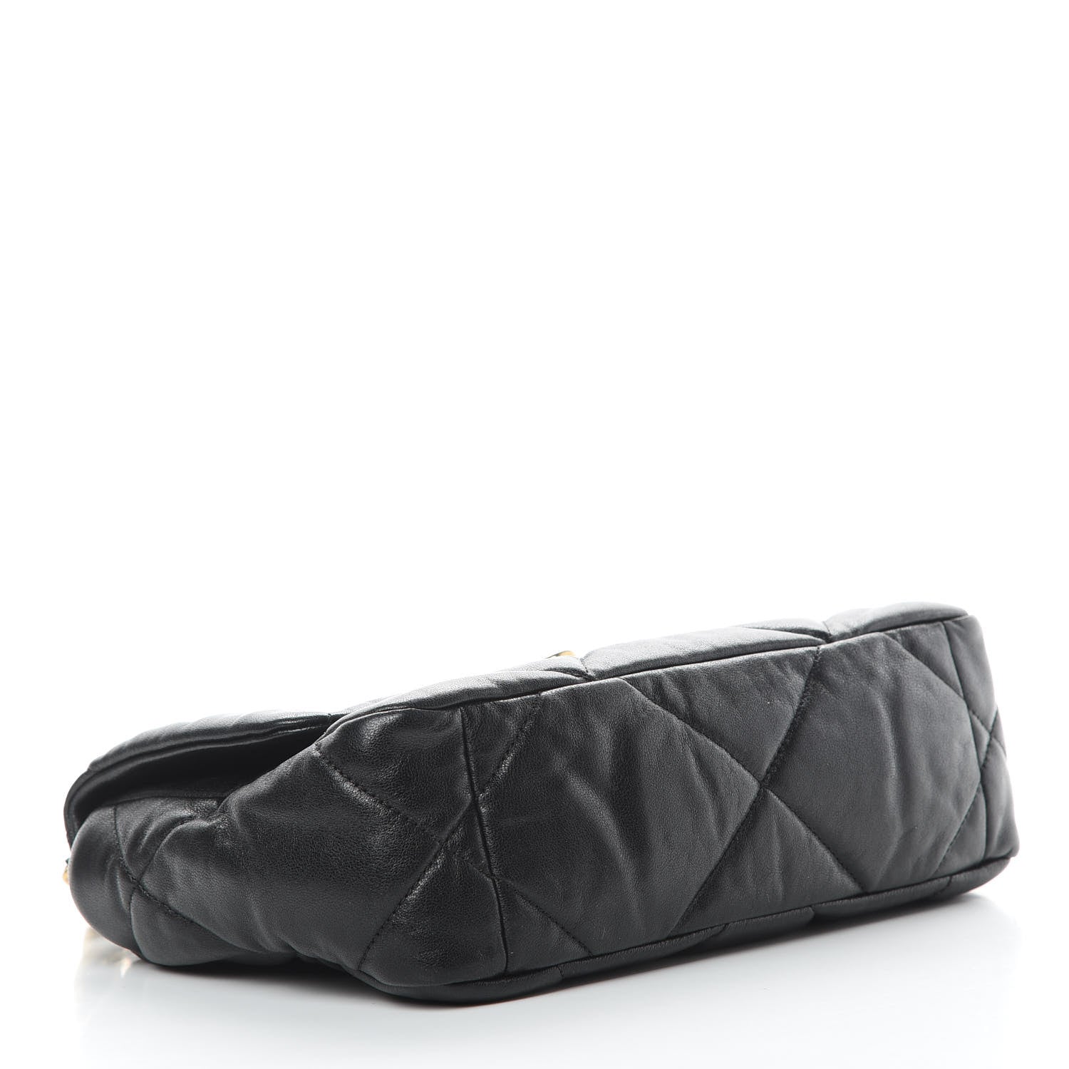 Chanel Goatskin Quilted Medium 19 Flap Black 4 of 12