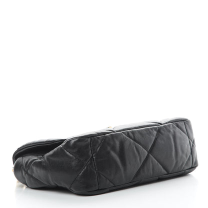 Chanel Goatskin Quilted Medium 19 Flap Black 4 of 12